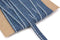 Blue Wool Blend Trim Dash Stripe Ribbon 12.75 yards